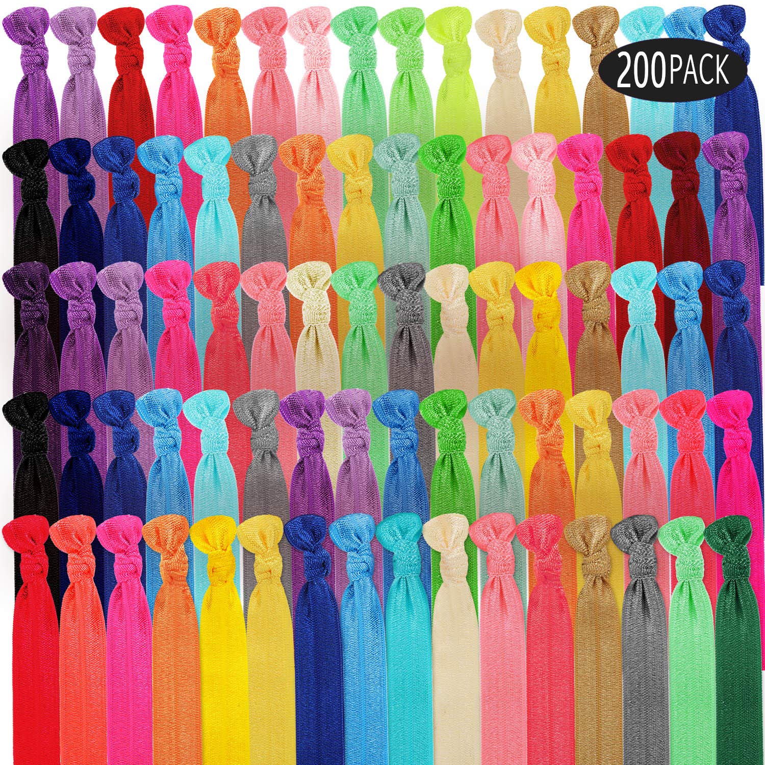 Élastiques WILLBOND colorés pour cheveux — ensemble polyvalent pour tous les looks.