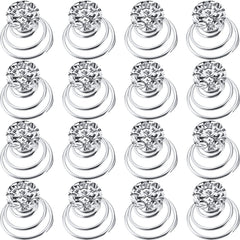 Épingle WILLBOND spirale cristal, idéale pour une coiffure élégante.