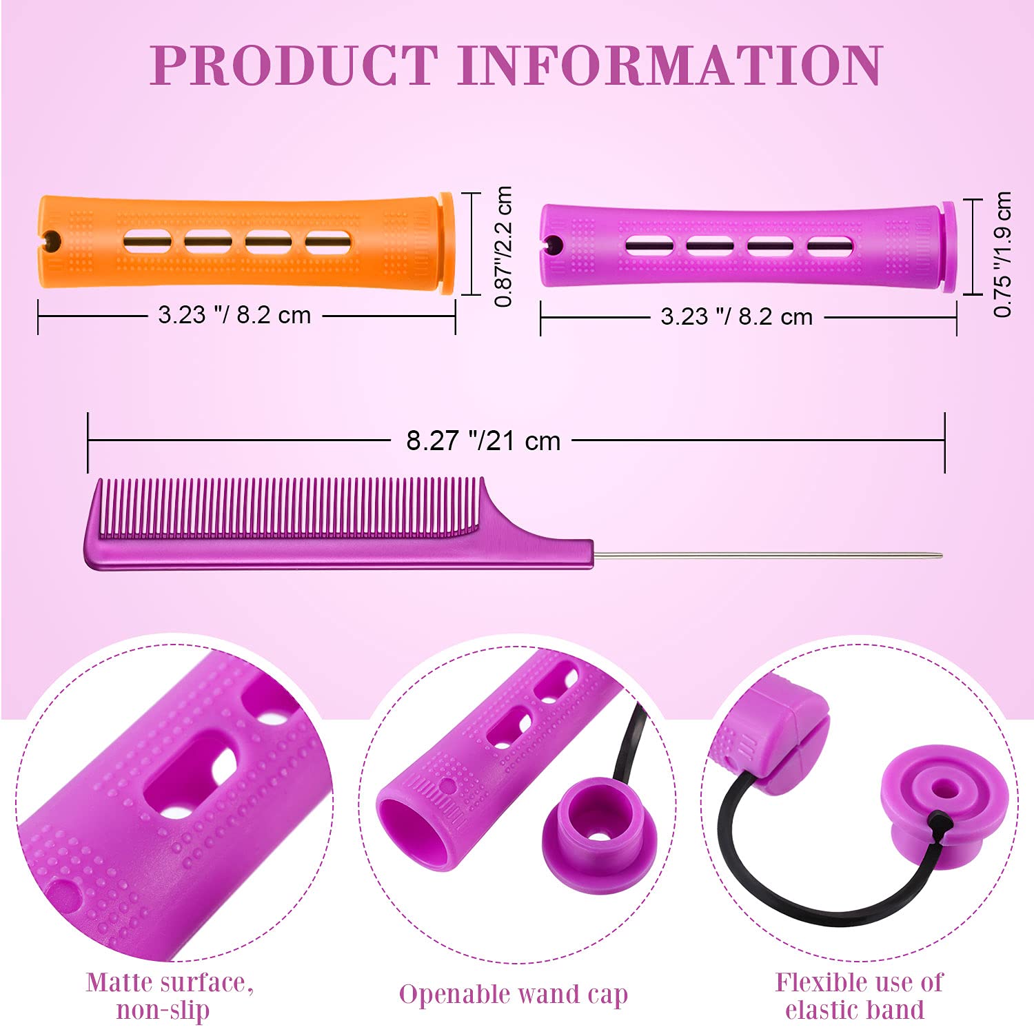 WILLBOND peigne métal rat-tail pour une mise en forme précise
