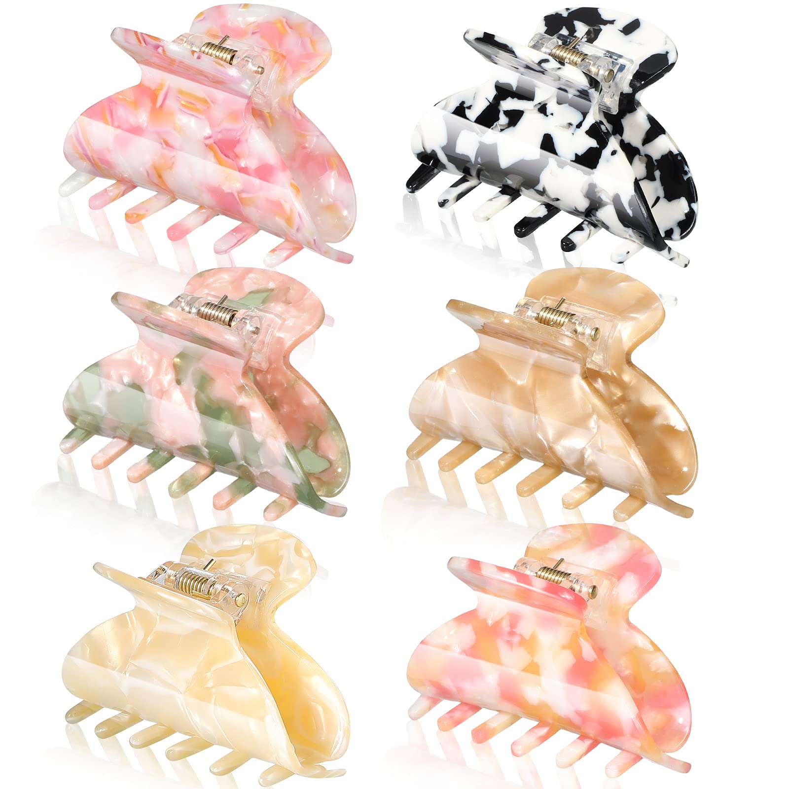 Pinces WILLBOND banane tortue 2-6 pouces, fixation fiable pour cheveux fins.