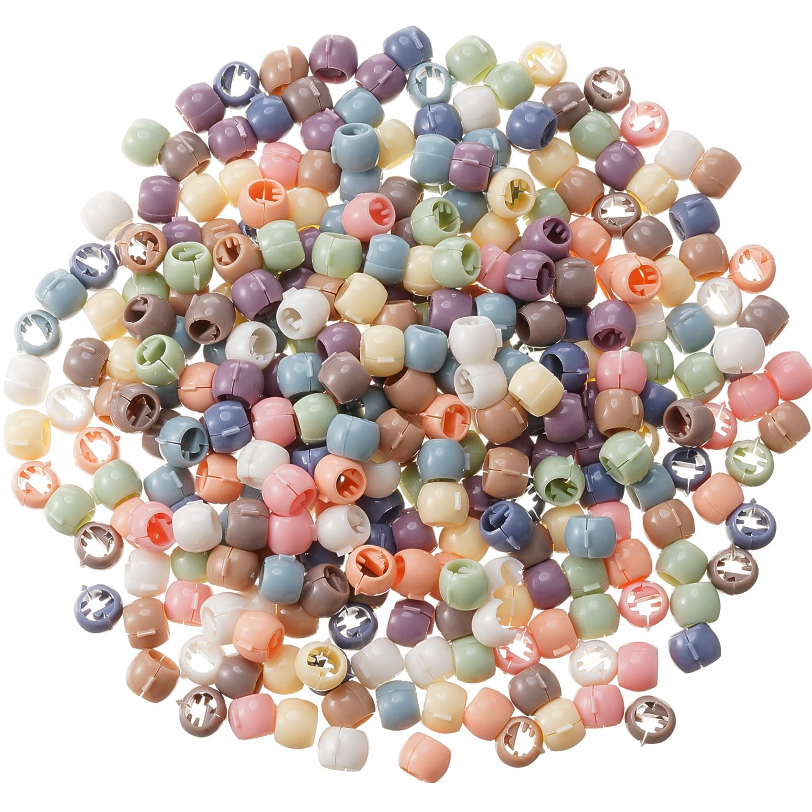 Pinces WILLBOND mini à griffes arc-en-ciel, parfaites pour des coiffures colorées et festives.