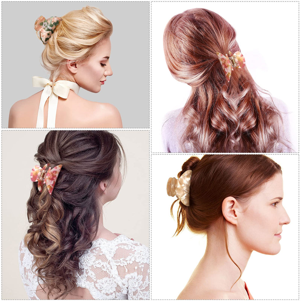 Pinces WILLBOND tortue, design robuste pour cheveux moyens et fins.