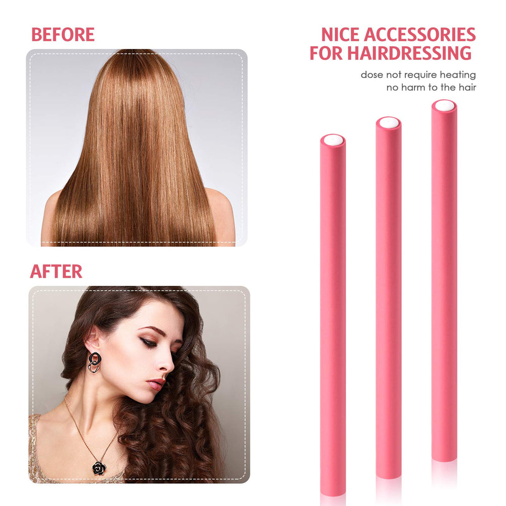 Rouleaux boucles en mousse douce protégeant les cheveux pendant l’enroulage