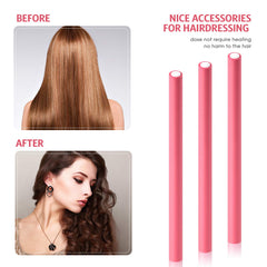 Rouleaux boucles en mousse douce protégeant les cheveux pendant l’enroulage