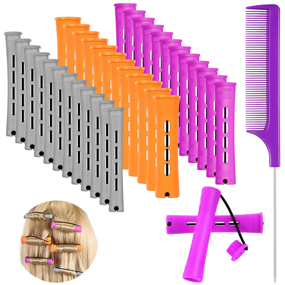 Rouleaux WILLBOND – perm froid, longueur 8,2 cm, boucles naturelles sans chaleur.