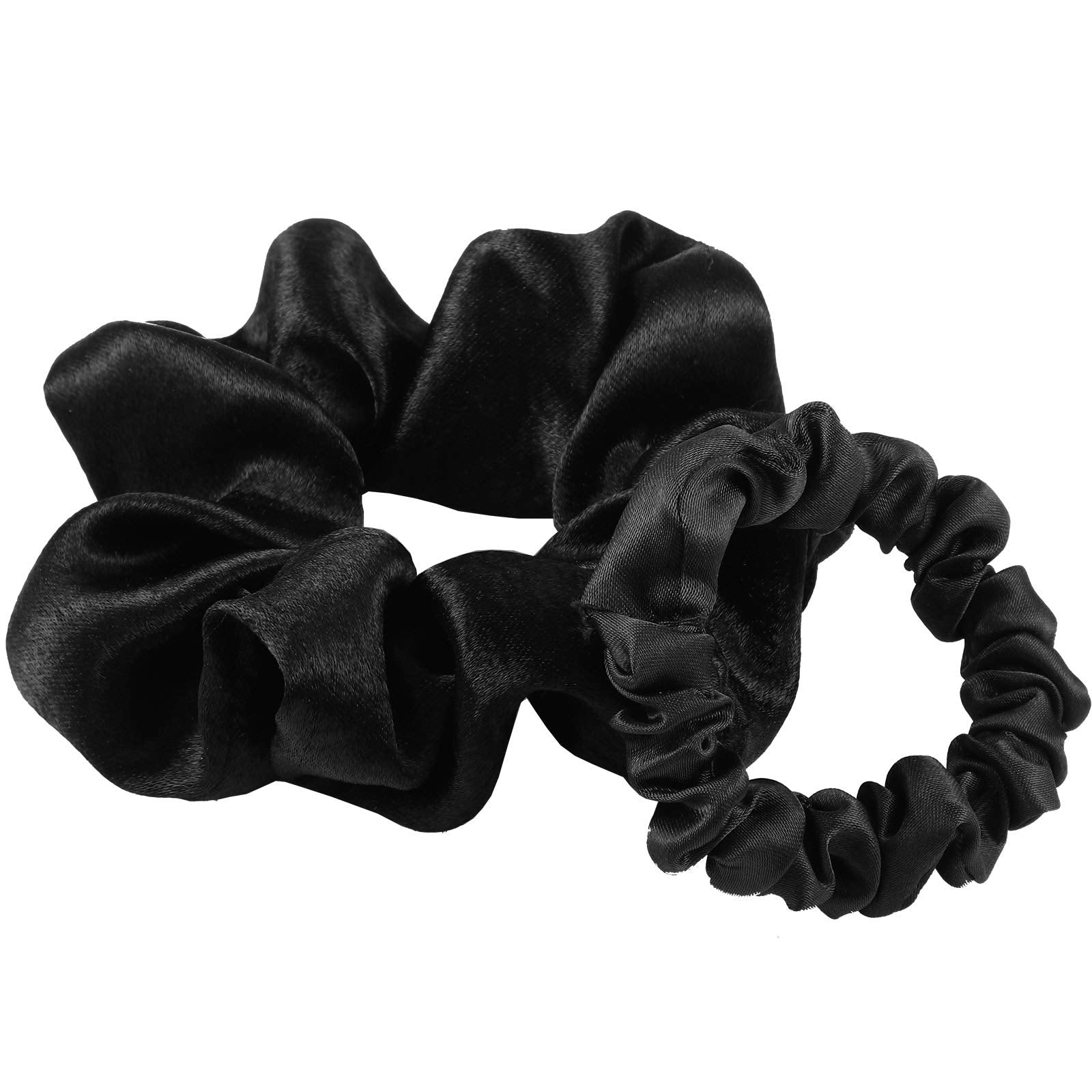 Willbond scrunchies satin noir cadeau idéal pour offrir.
