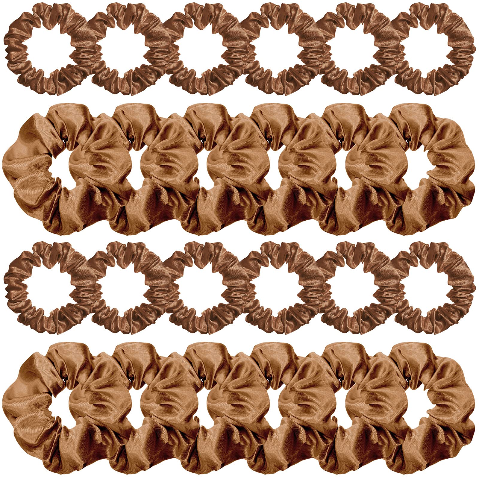 Willbond serre-cheveux satin marron clair, douceur et maintien confortable au quotidien.