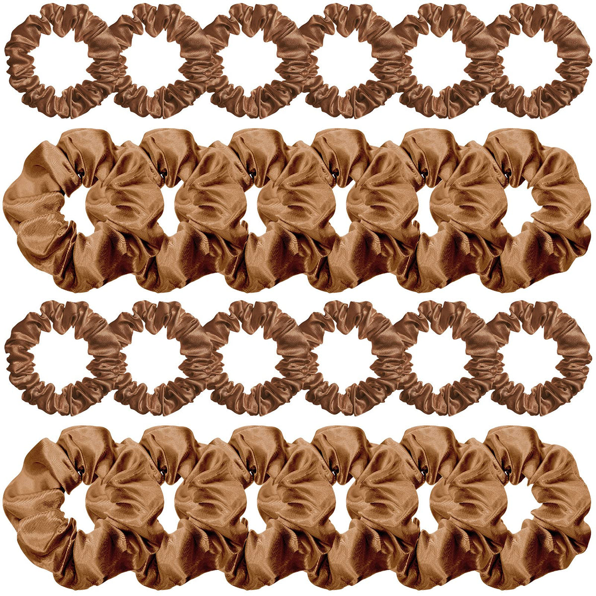 Willbond serre-cheveux satin marron clair, douceur et maintien confortable au quotidien.