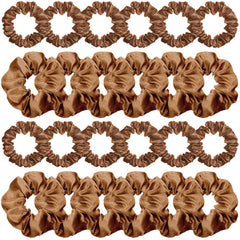Willbond serre-cheveux satin marron clair, douceur et maintien confortable au quotidien.