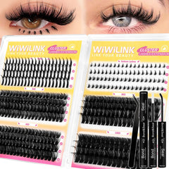 WiWiLINK clusters manga cils inferieurs, effets volumineux et regard amplifié.