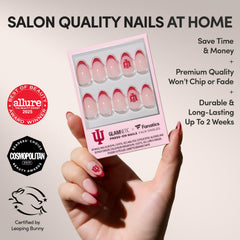 Glamnetic x Fanatics: pointes Crimson French sur ongles WinCraft pour Indiana Hoosiers