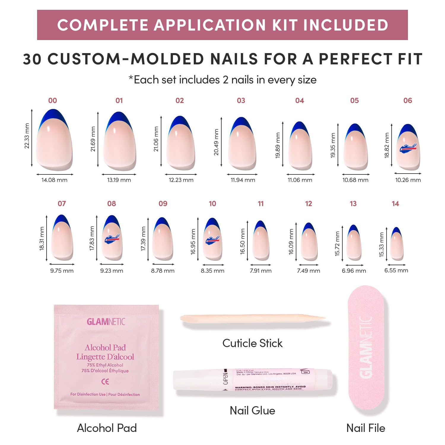 Finition brillante haute sur les ongles Bills