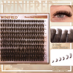 Cils brun wispy 80D, léger et confortable à porter.