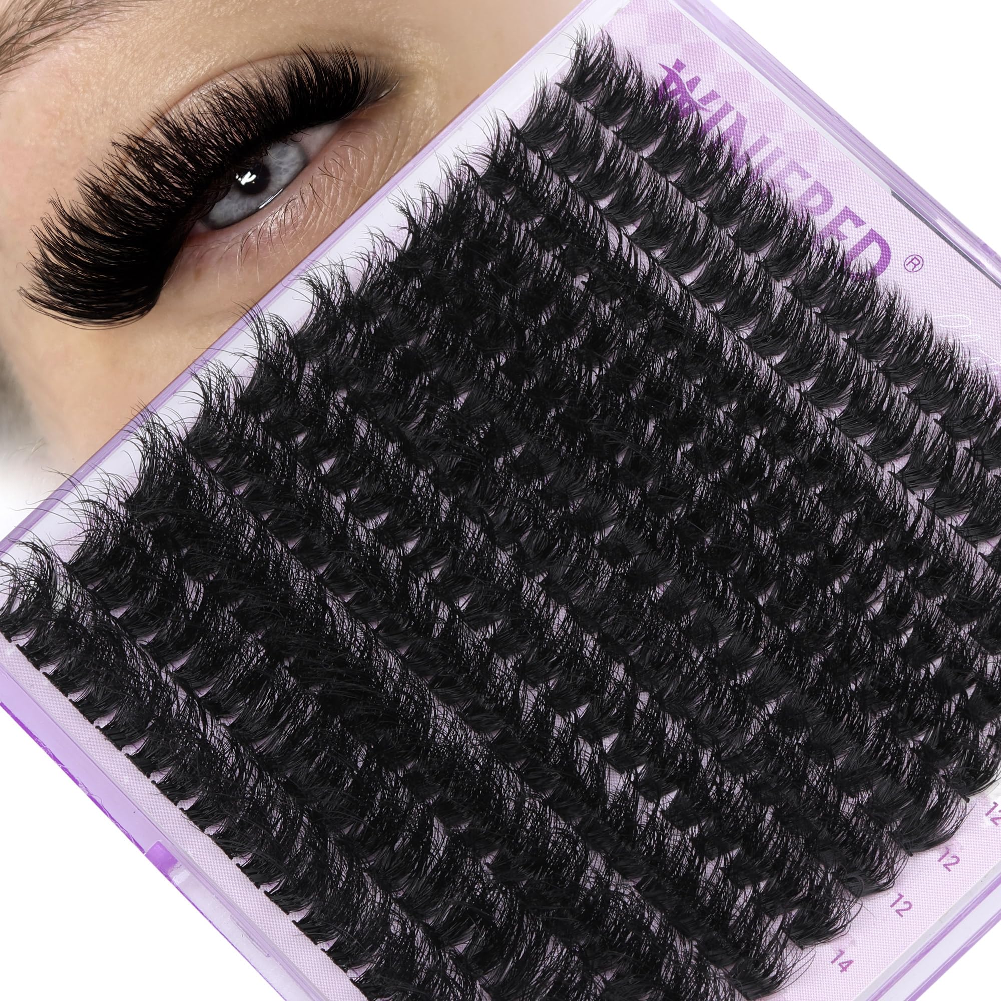 Winifred cils grappes 80D – effet volume durable pour un regard captivant.
