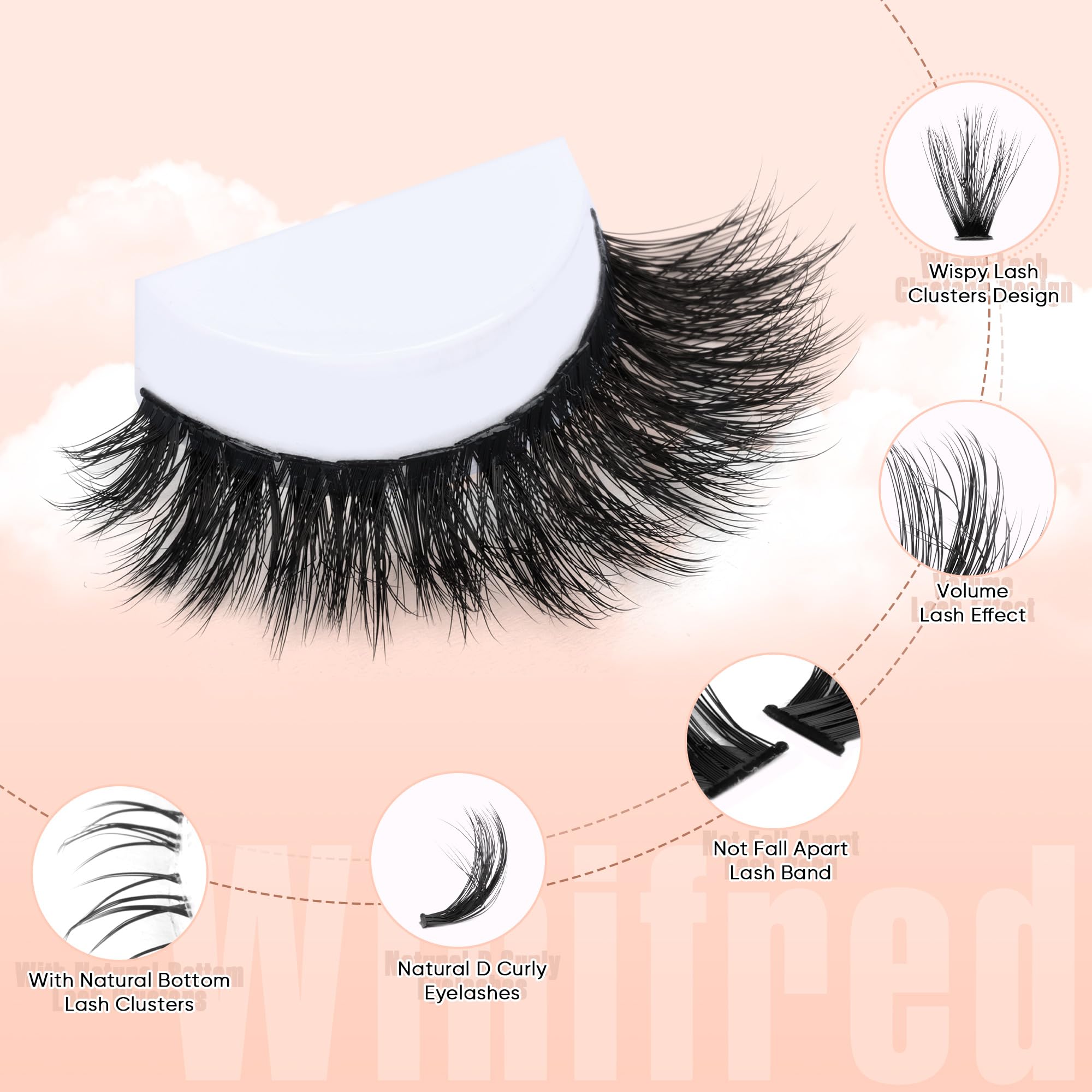 Winifred design courant courbure C pour un effet plumeux naturel.
