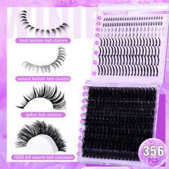 Winifred ensembles-cils 100d complets, effet dense et durable.