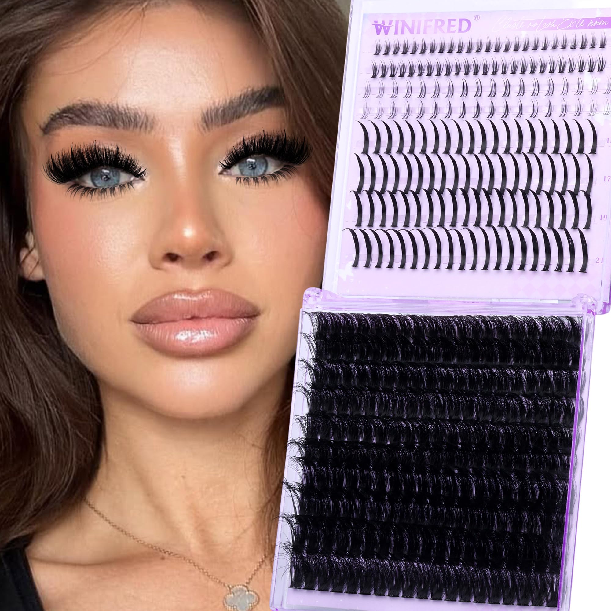 Winifred extensions-cils légers, zéro sensation de lourdeur et port facile.