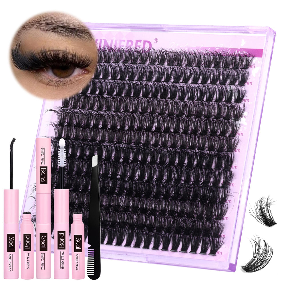 Winifred kit cluster cils 50D, ensemble pour un effet volumineux à domicile