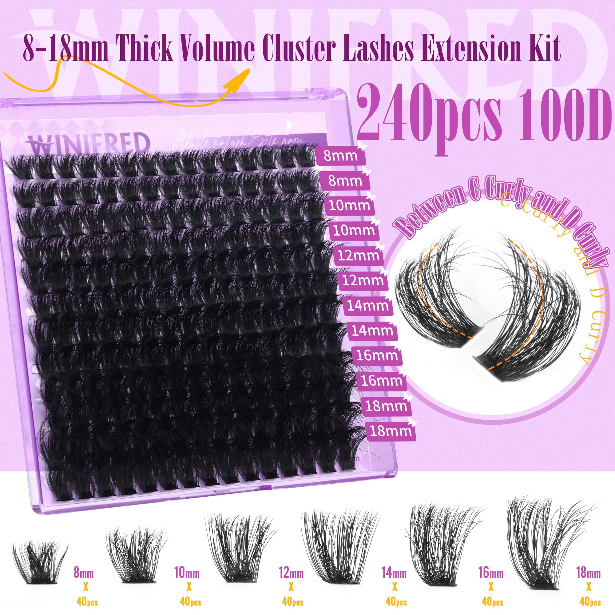 Winifred liaison et scellage cils 10ml – adhérence fiable pour une pose précise
