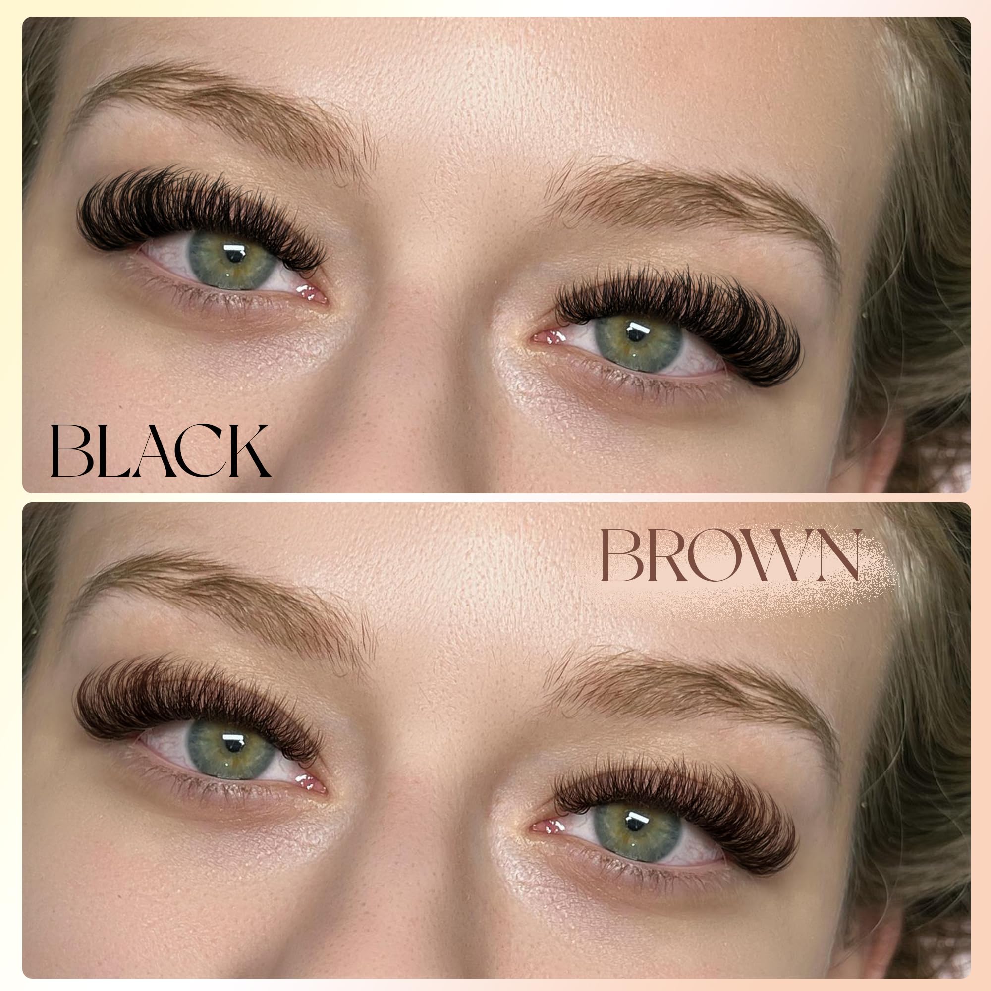 Matériau faux mink brun léger et réutilisable Winifred.