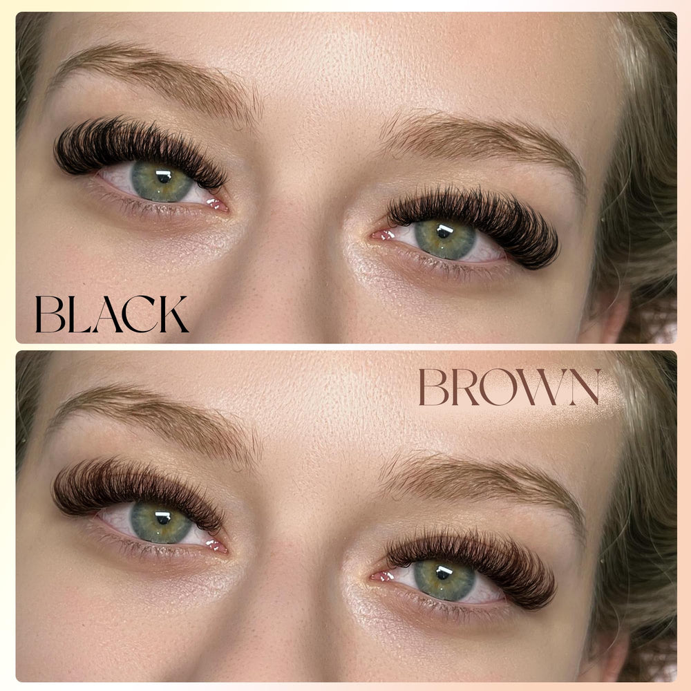 Matériau faux mink brun léger et réutilisable Winifred.
