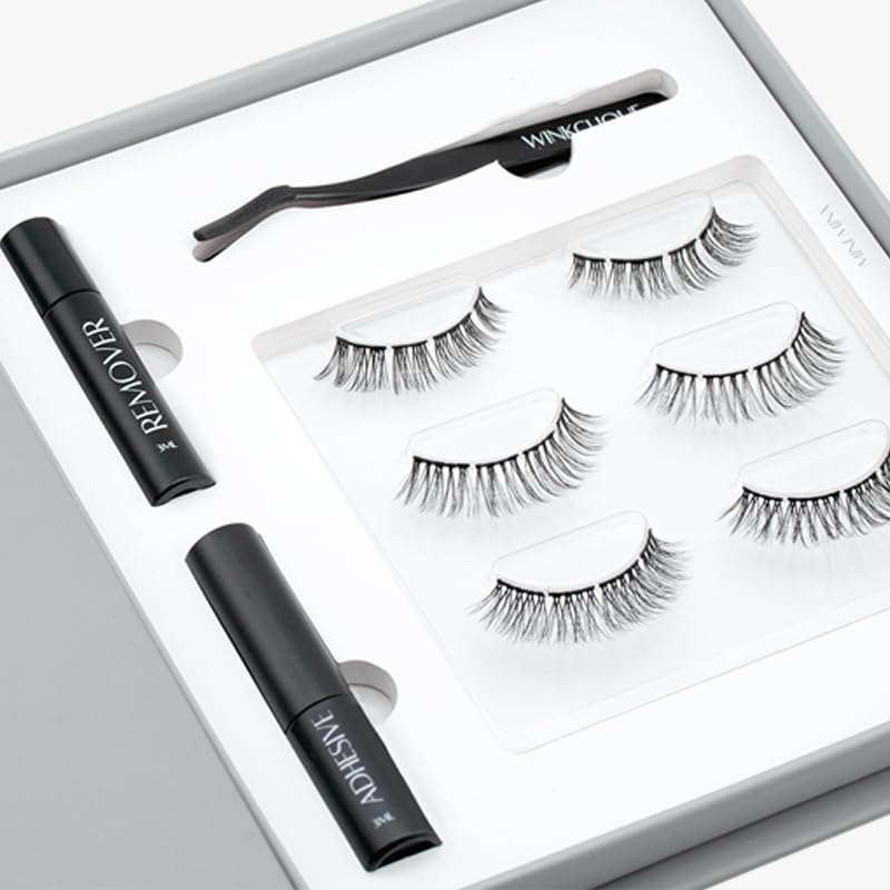 WinkClique kit démarrage avec 3 styles cils naturels pour varier le regard.