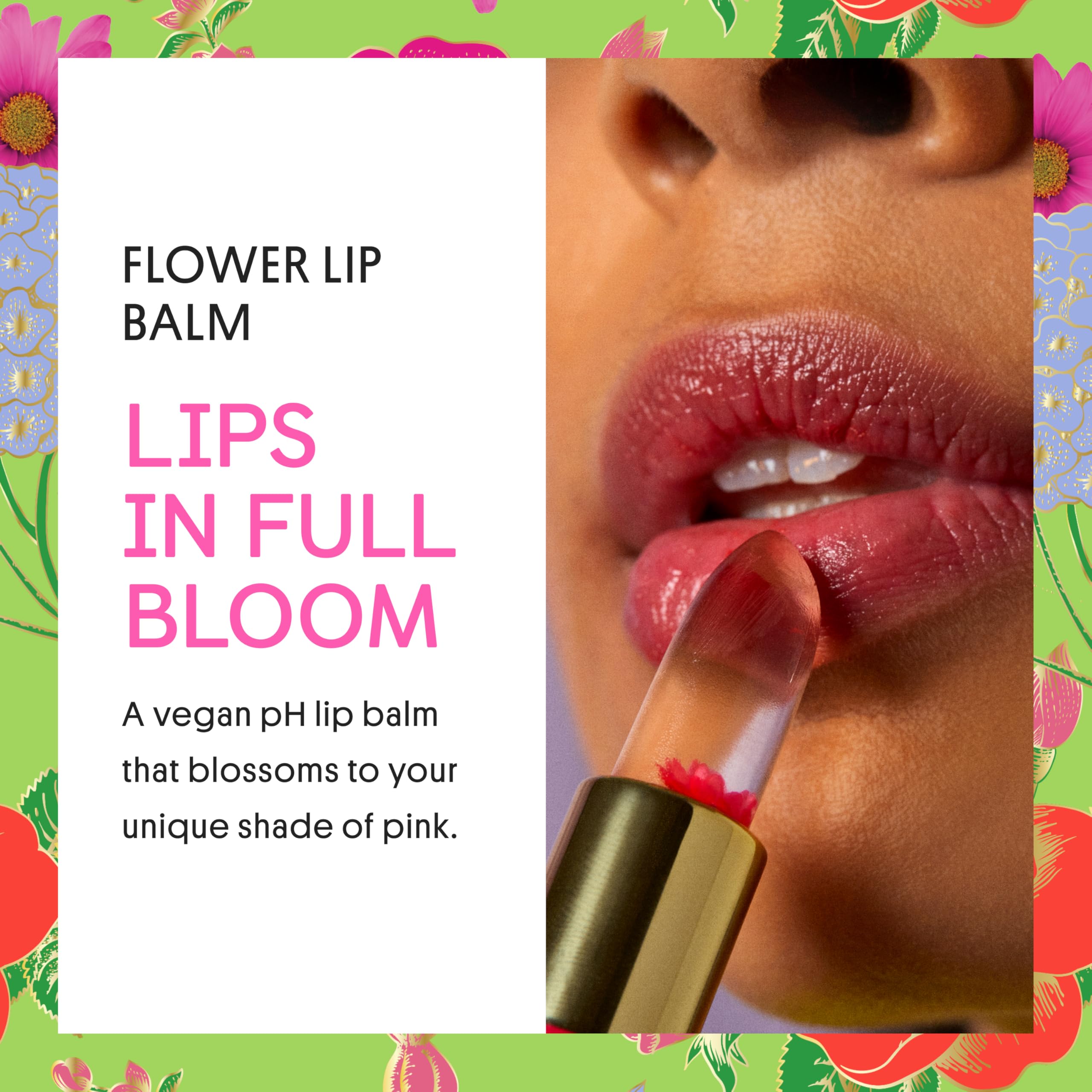 Winky Lux Flower Balm avec chrysanthème intérieur, touche artistique et plaisir visuel.