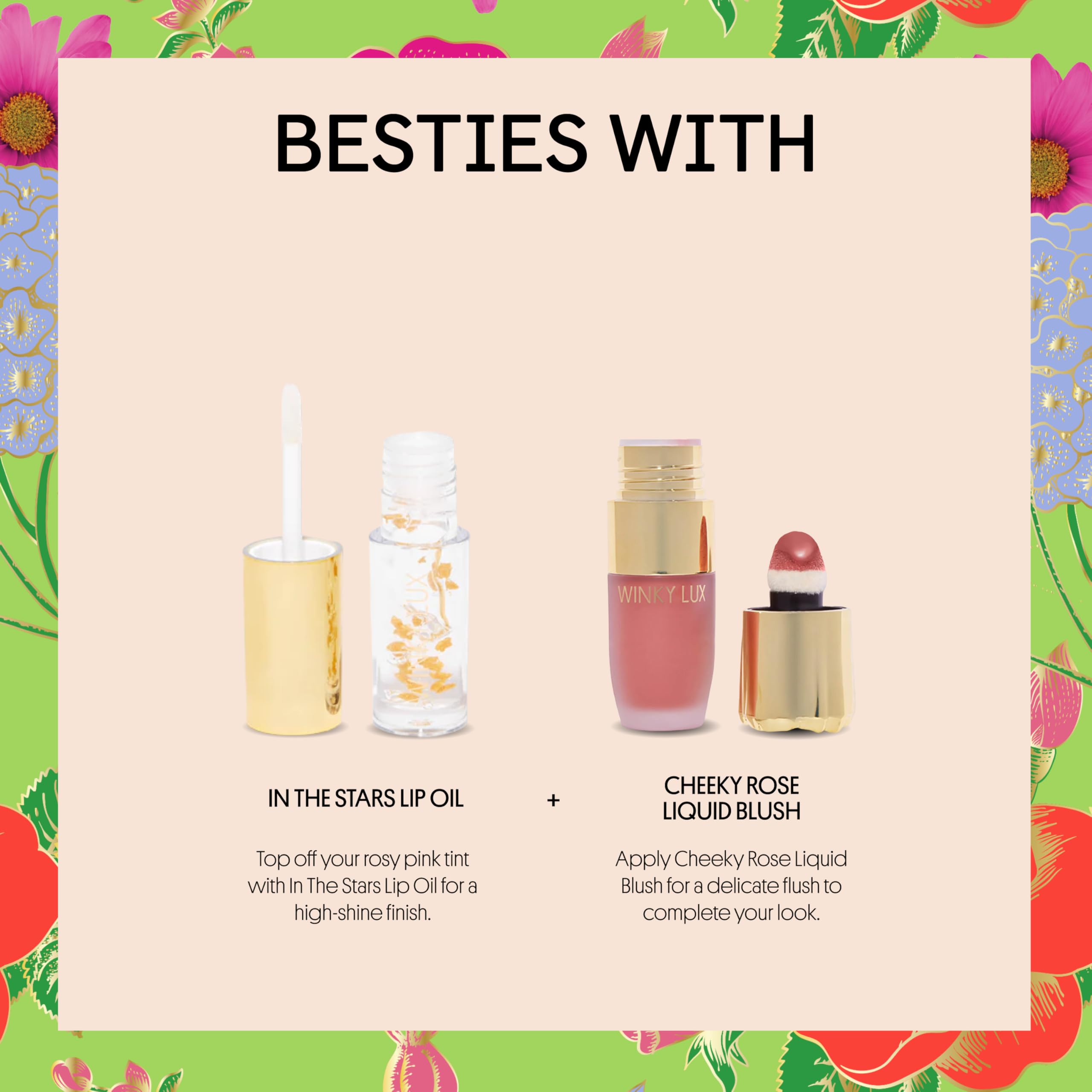 Winky Lux Flower Balm utilisation quotidienne pour lèvres hydratées et teinte rosée naturelle.