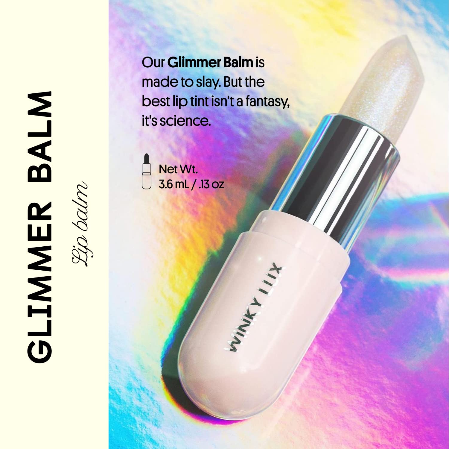 Baume Winky Lux Rosé Lueur, teinte personnalisée et brillance légère.