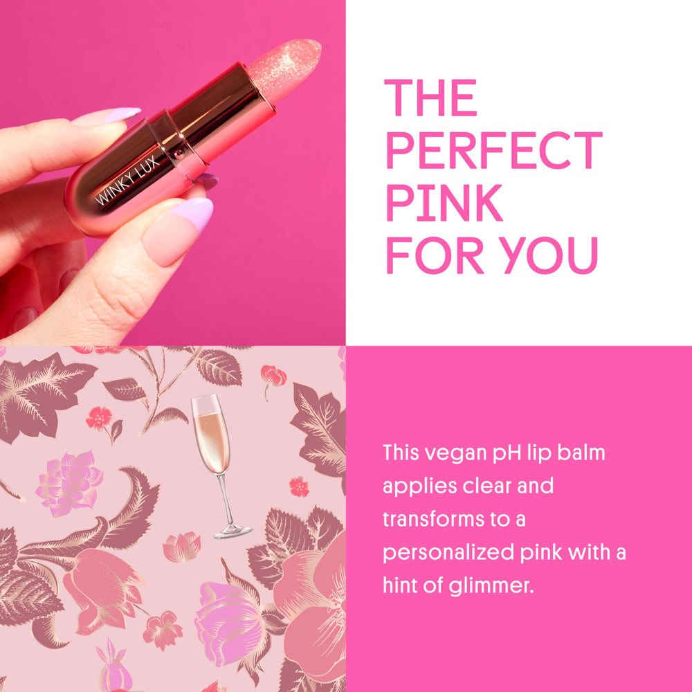 Winky Lux Baume Rosé Scintillant, paillettes micro qui apportent un éclat discret