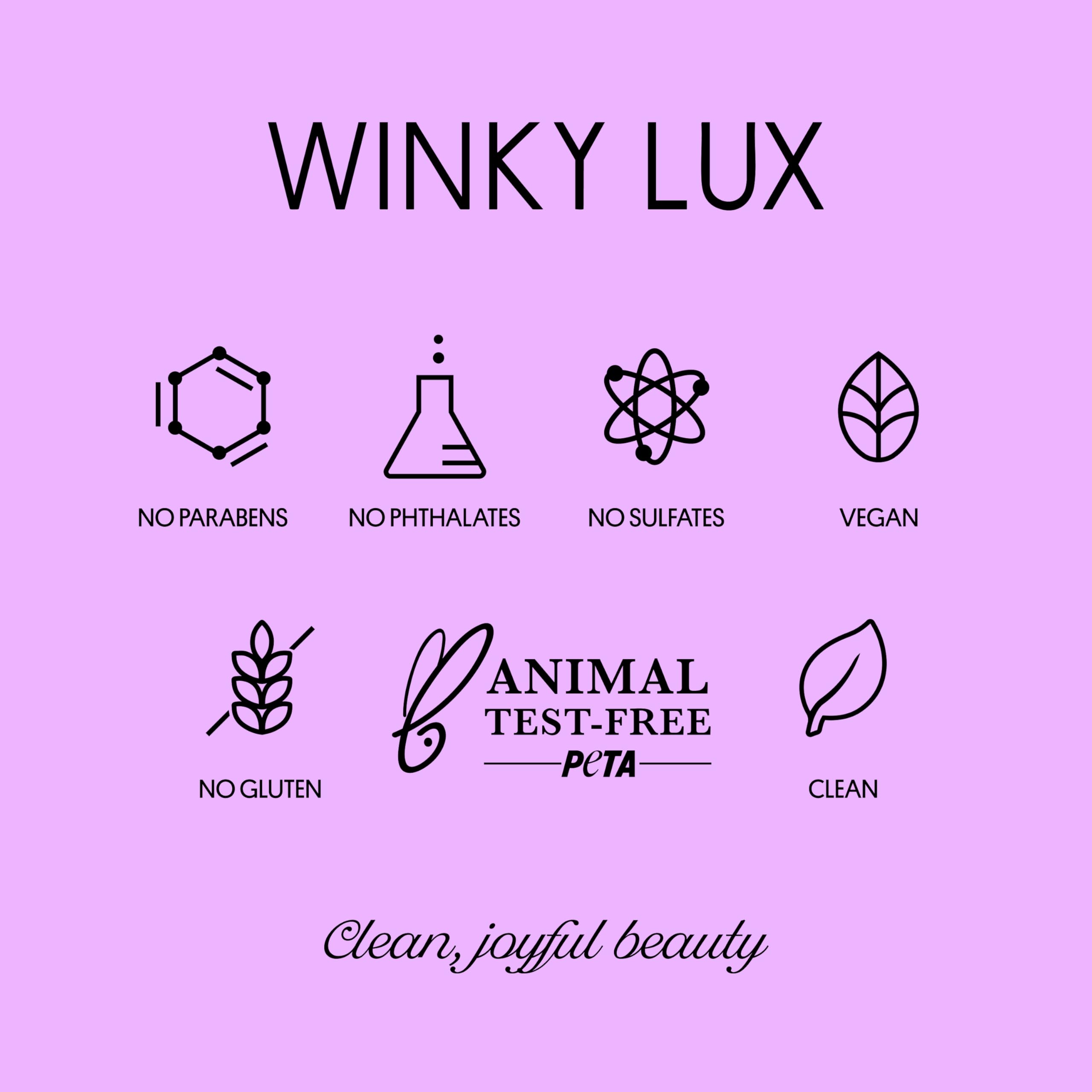 Winky Lux Baume Rosé Scintillant, emballage plastique neutre et responsable
