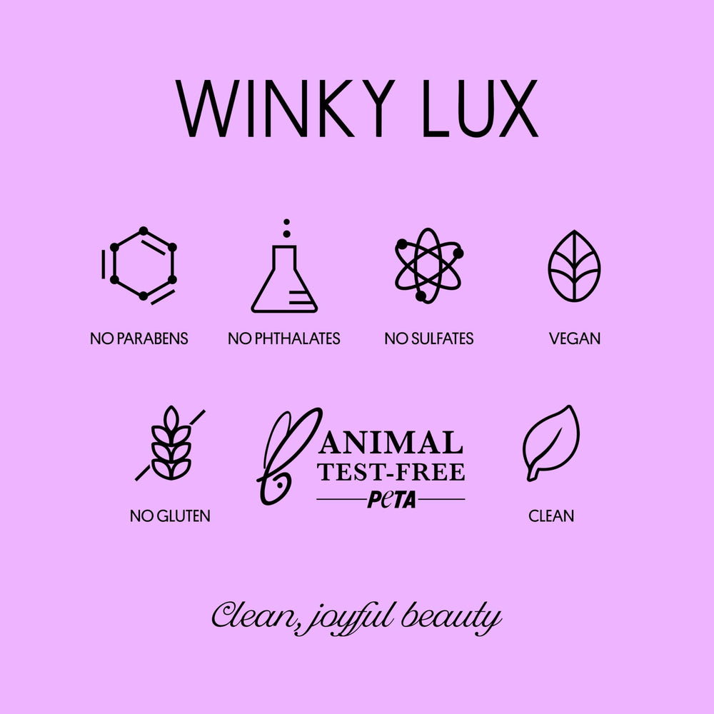 Winky Lux Baume Rosé Scintillant, emballage plastique neutre et responsable