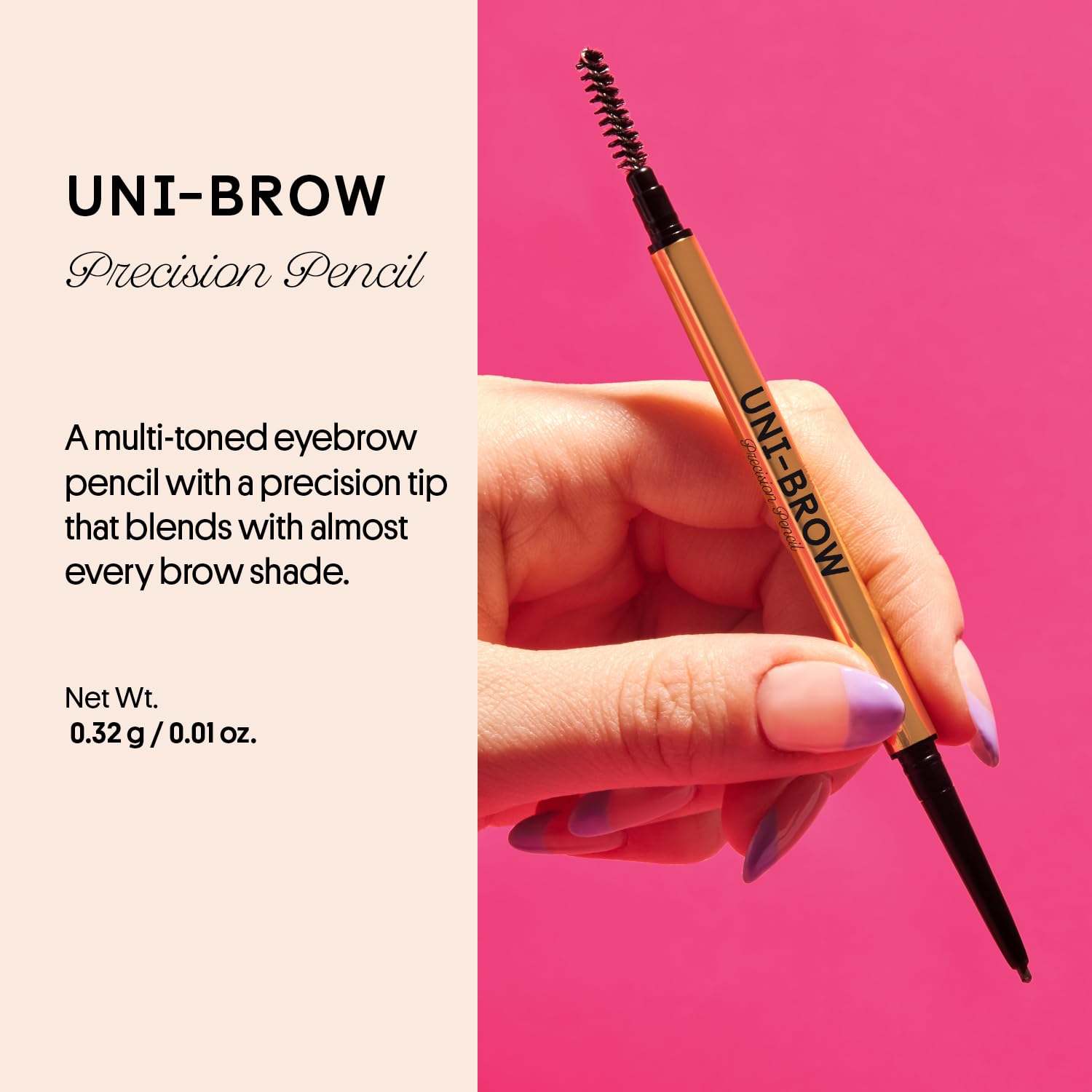 Winky Lux brosse intégrée pour brosser et estomper facilement.
