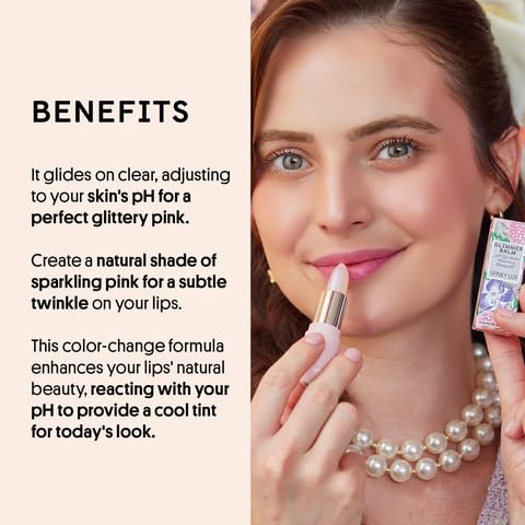 Baume Glimmer Rose de Winky Lux – application et nuance rosée