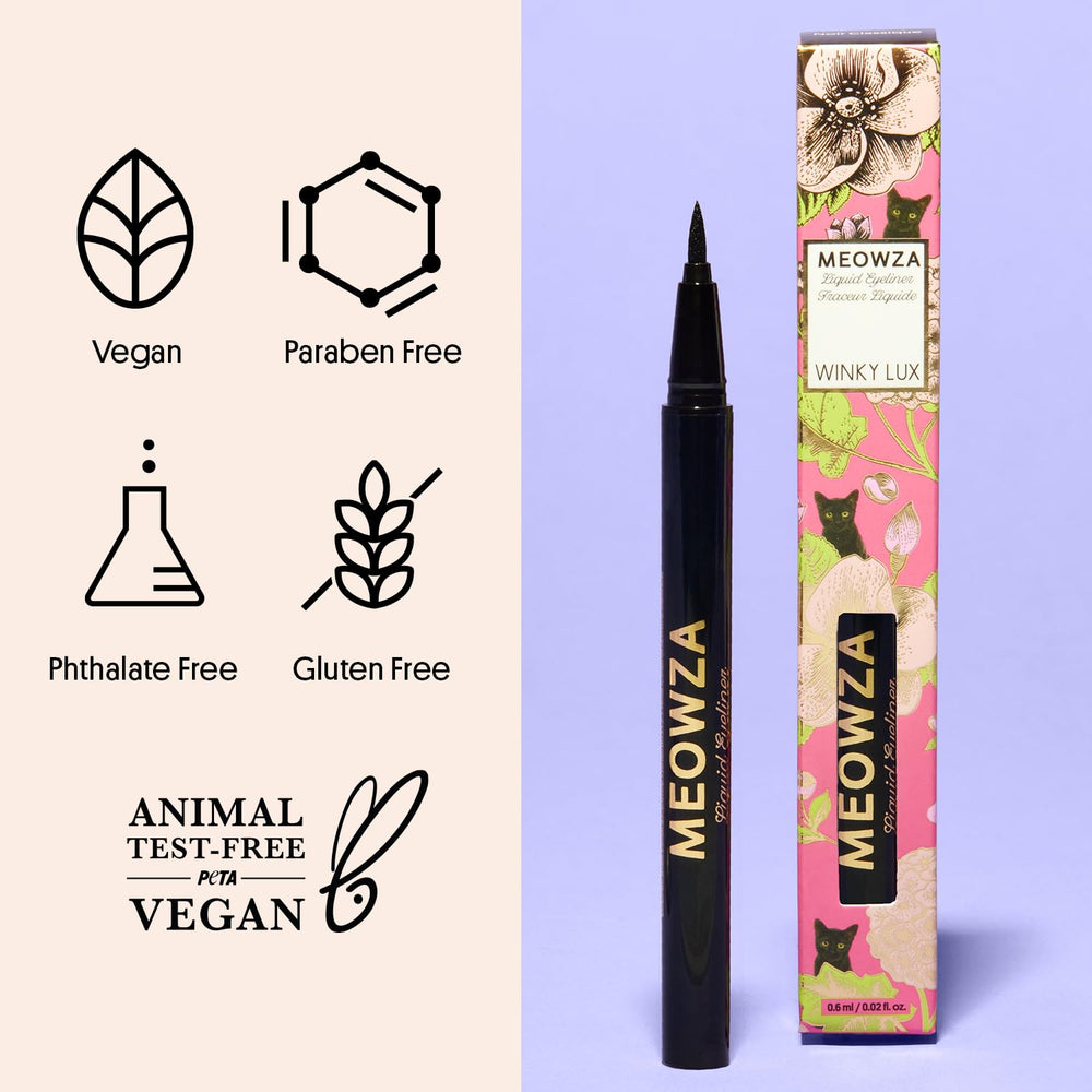 Winky Lux Meowza : fini noir profond et look élégant sans bavures