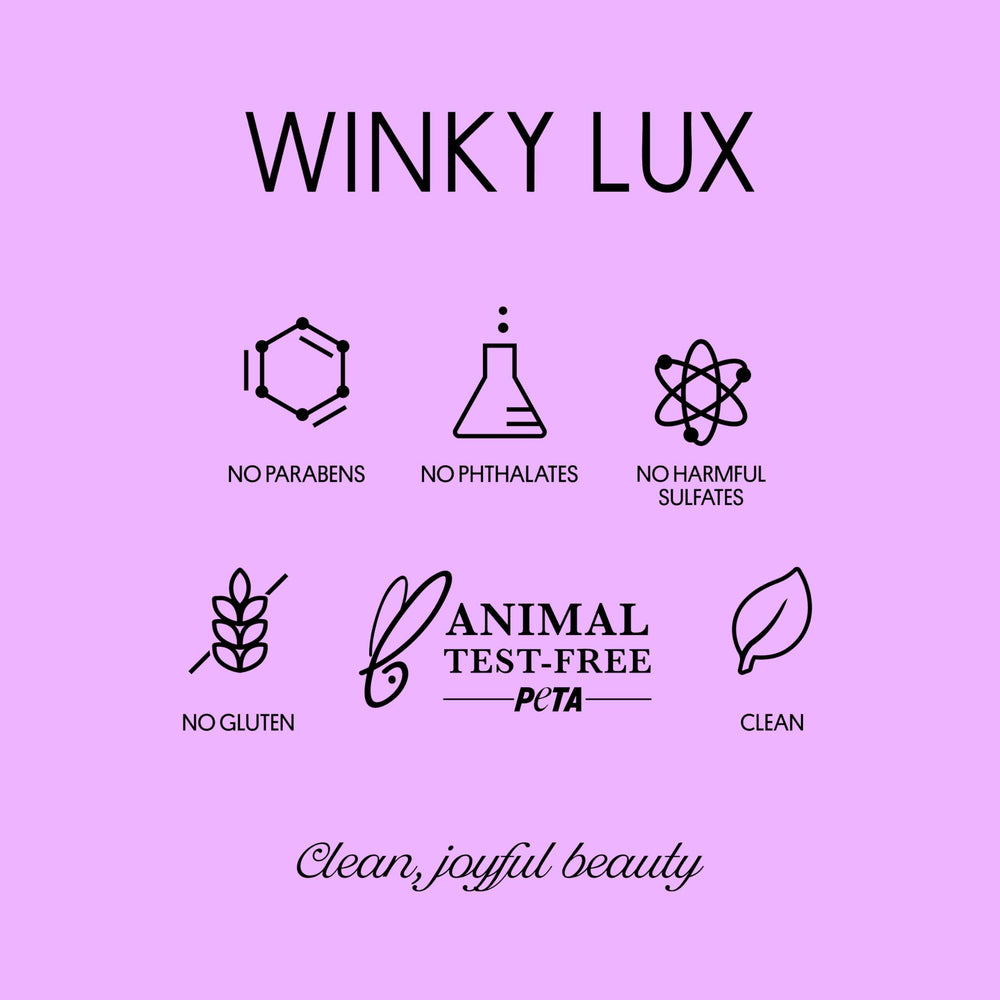 Winky Lux Peeper Perfect application close-up showing even coverage.