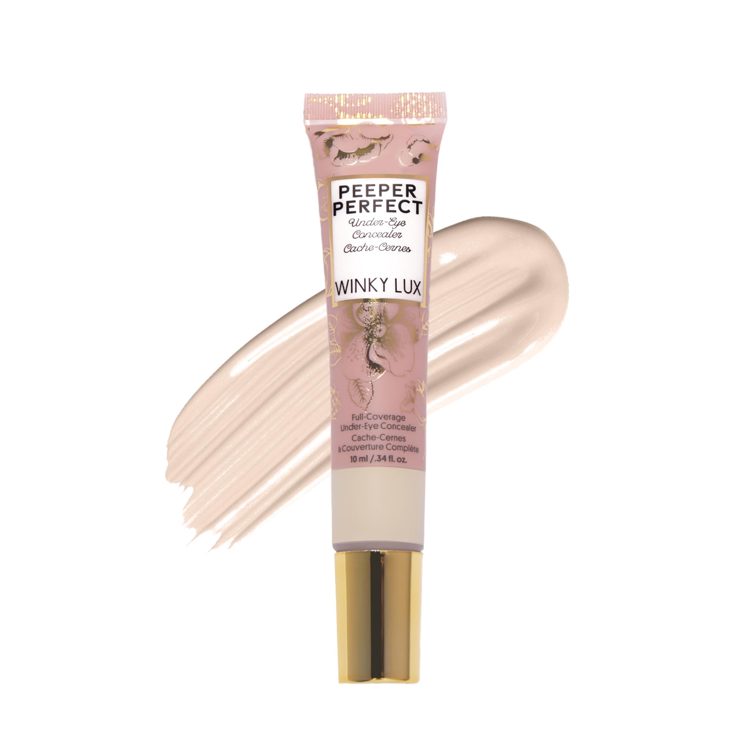 Winky Lux Peeper Perfect dans sa bouteille, correcteur parfait pour un teint uniforme durable.