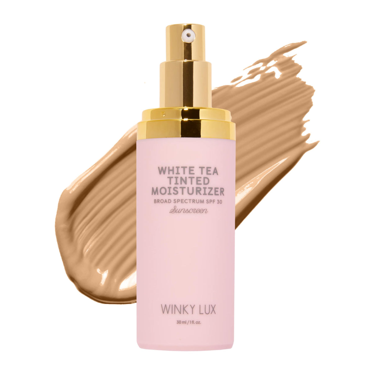 Winky Lux the blanc bouteille fluide, hydratation légère pour le teint