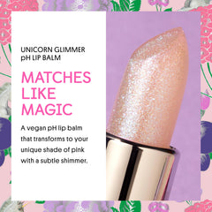 Texture légère et lumineuse du baume Unicorn Glimmer par Winky Lux.