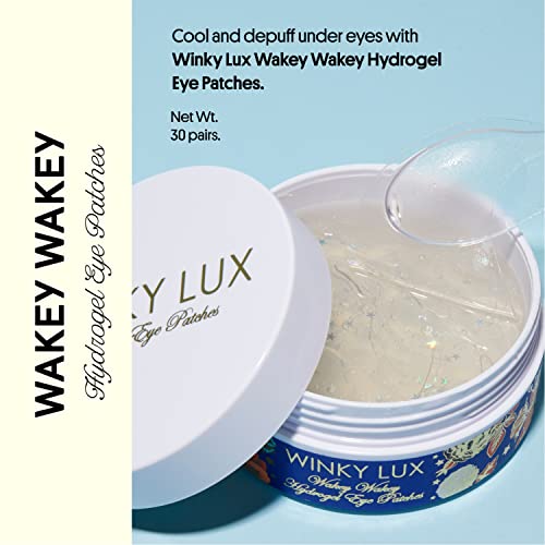 Patchs hydrogel Winky Lux Wakey Wakey en application, adhérence sans glissement.