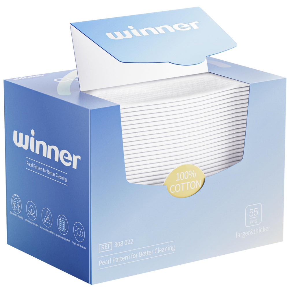 Winner Face Towels – emballage XL, pratique et prêt à l'emploi.