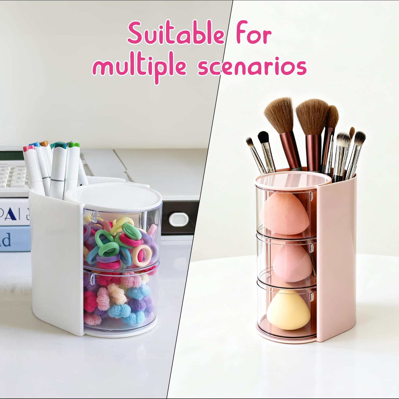 Matériau acrylique durable et surface lisse de l’organiseur Wiojtry.