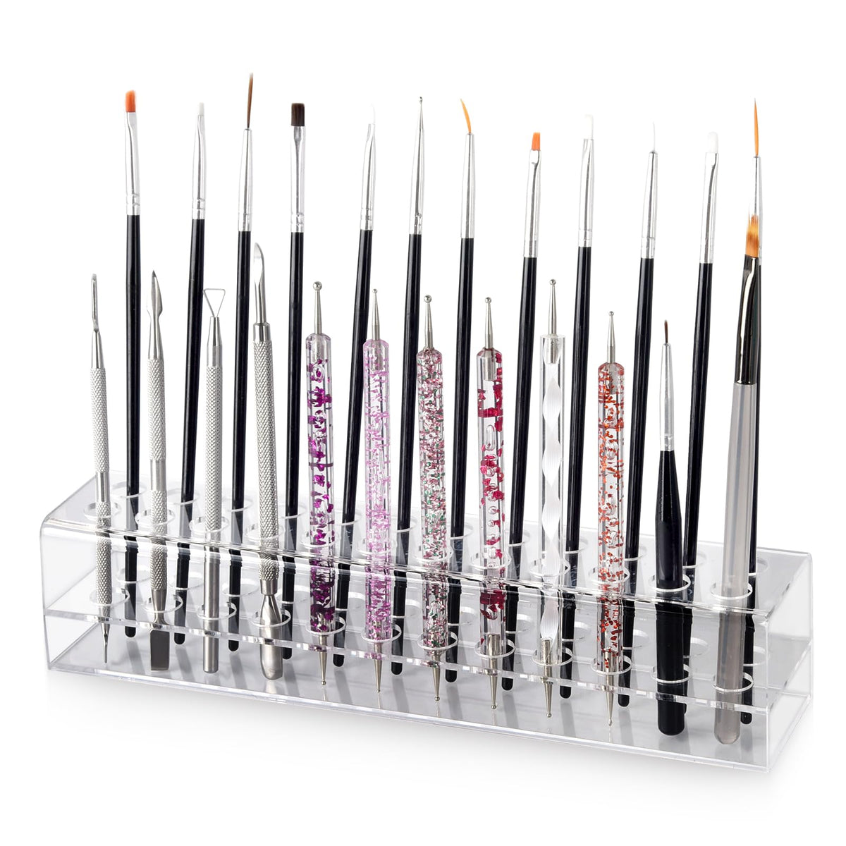 Wiojtry organisateur-outils-ongles, rangement clair et durable pour pro.