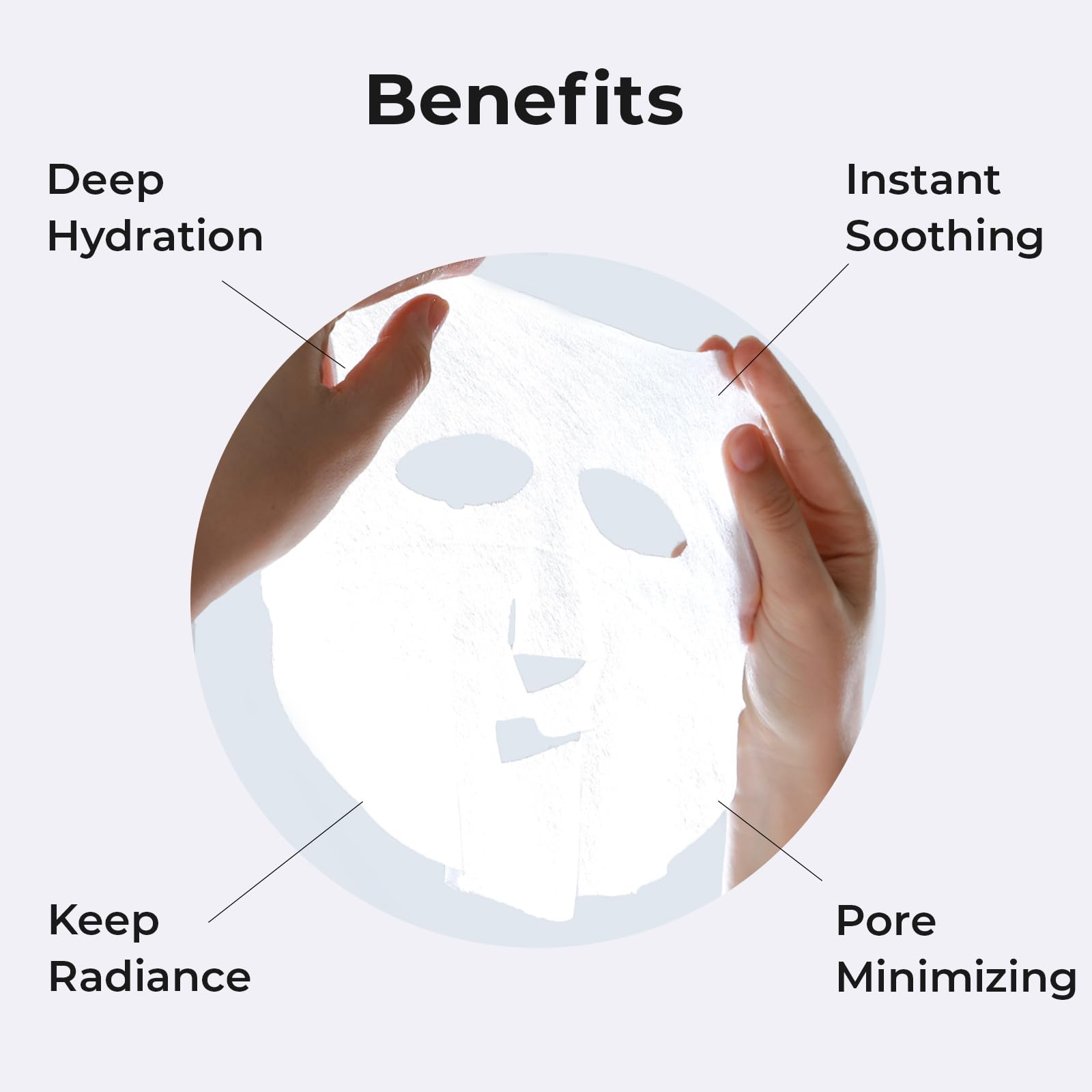 Masque Wis douceur sans alcool, formule adaptée peaux sensibles.