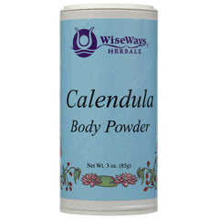 Wise Ways Herbals Poudre corporelle Calendula 3 oz, douceur naturelle et parfum léger.