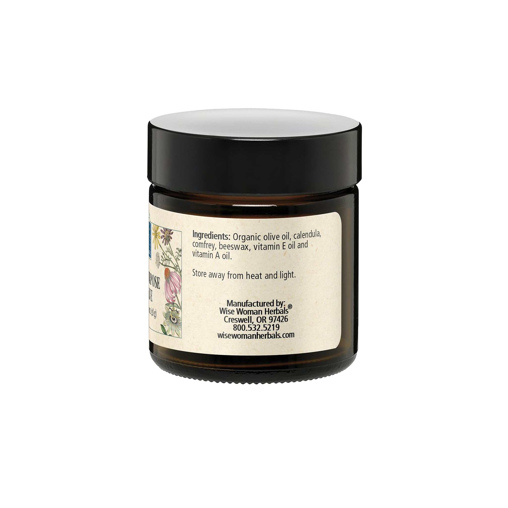 Wise Woman Herbals ingrédients naturels – composition claire et non-GMO assure transparence.