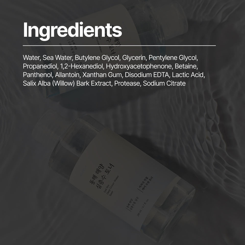 WISELY Toner Eau de Mer Profonde Est - étape post-nettoyage prête à recevoir les soins.
