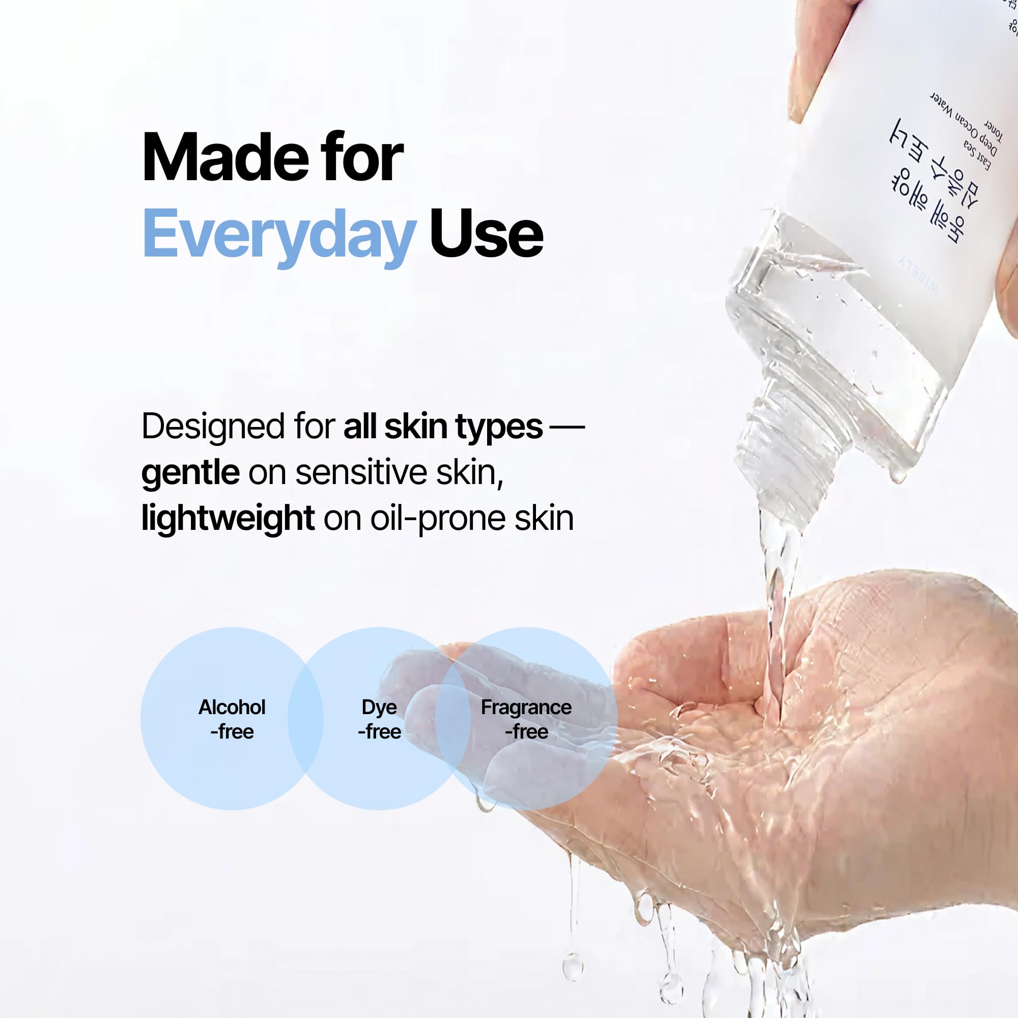 WISELY Toner Eau de Mer Profonde Est - hydratation minérale grâce à l'eau de mer.