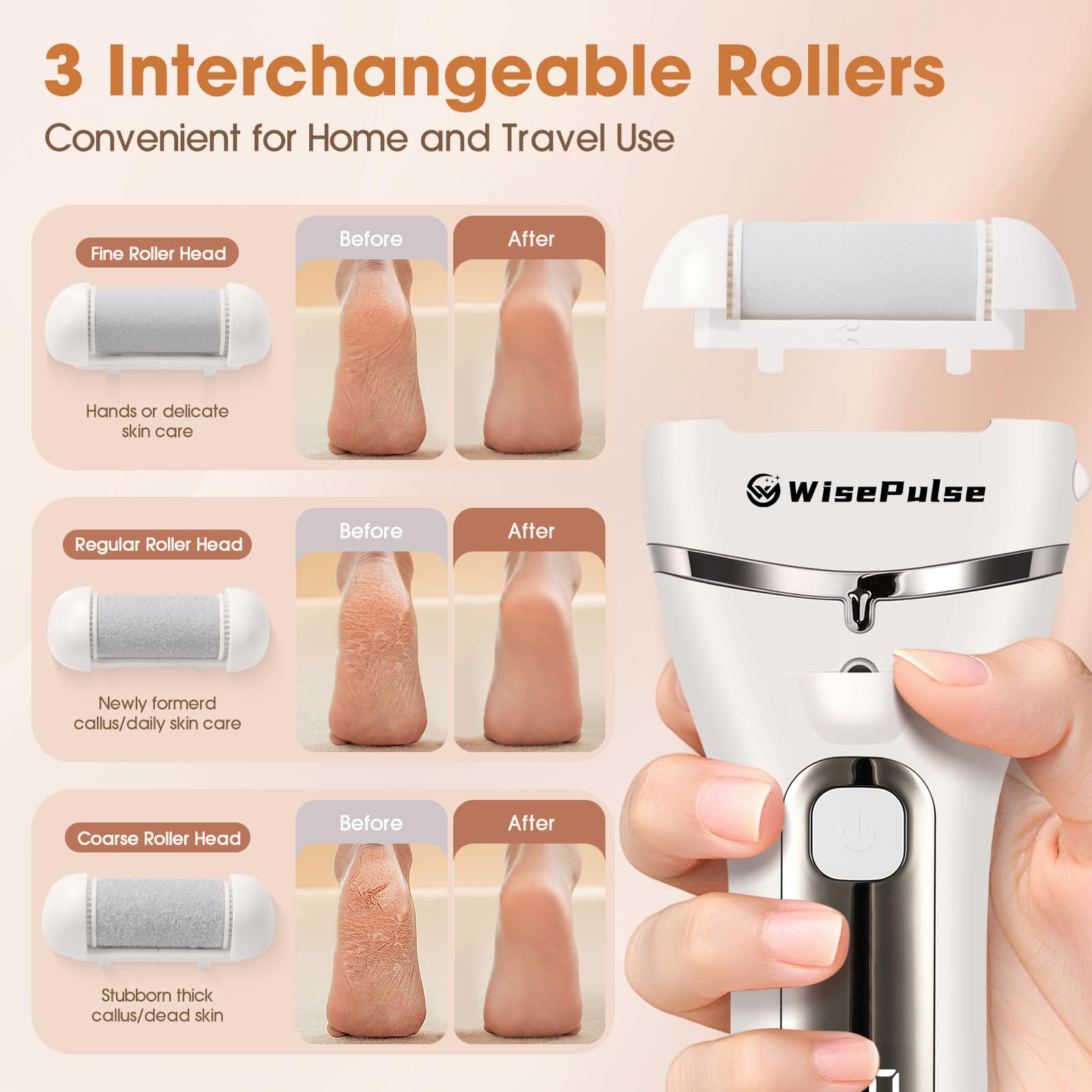 WisePulse offre 3 vitesses pour adapter le soin.