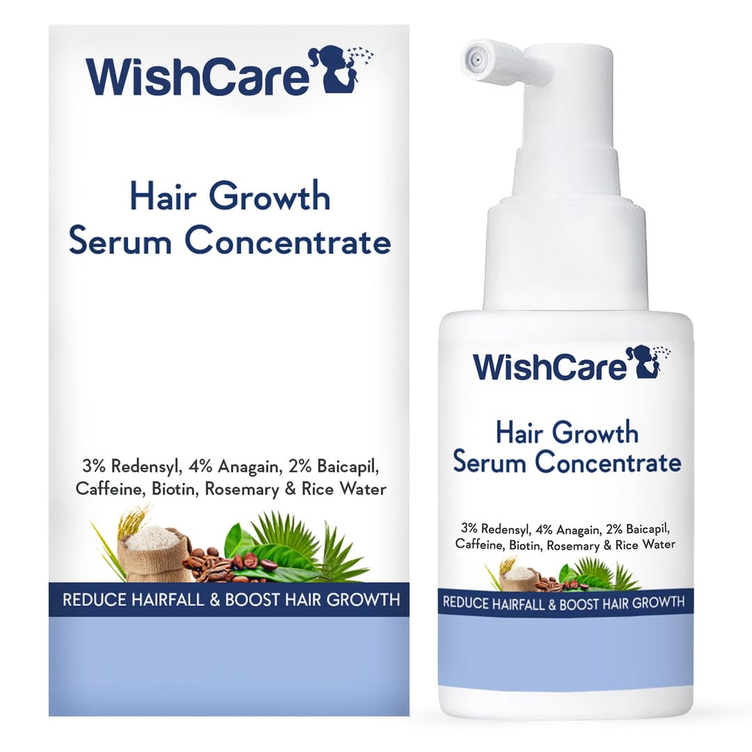 WishCare sérum croissance cheveux – bouteille: texture légère pour une absorption rapide et durable.